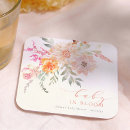 Recherche de fleurs roses dessous de verres Mother to be