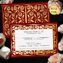 Recherche de écarlate invitations Floral