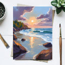 Recherche de peintures de plage cartes postales Océan