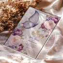 Recherche de lavande florale invitations Élégant