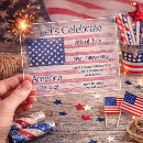 Recherche de drapeau national invitations Rouge blanc et bleu