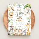 Recherche de safari anniversaire invitations Boy