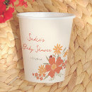 Recherche de baby shower gobelets papier Fleur sauvage