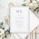 Recherche de marine mariage invitations Bleu marine et blanc
