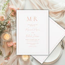 Recherche de pech mariage invitations Monogramme