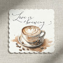 Suche nach kaffee untersetzer Liebe ist am brodeln
