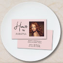 Recherche de coiffure mini cartes visite Chic