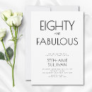 Recherche de quatre vingt invitations 80e