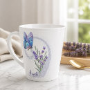 Recherche de papillon lavande tasses Fleur