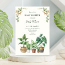 Recherche de plante verte invitations Baby