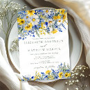 Recherche de jaune et bleu mariage invitations Toute personne