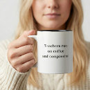 Recherche de compassion tasses Typographie