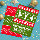 Recherche de ugly sweater noël invitations Amusant