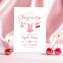 Recherche de cerises invitations Nœud coquette