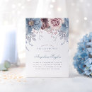 Recherche de blue floral bridal shower invitations Vintage
