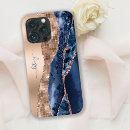 Recherche de marbre bleu iphone coques Rose doré