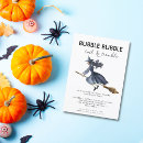 Recherche de sorcière halloween invitations Fête d'halloween