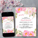 Recherche de rose baby shower invitations Oh mon bébé