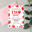 Recherche de fraises rouges invitations Pour enfants