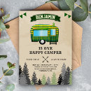 Recherche de caravane invitations Vintage