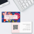 Recherche de qrcode cartes visite Rose