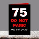 Suche nach lustiger 75 geburtstag karten Fünfundsiebzig