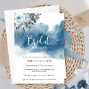 Recherche de florals bridal shower invitations Bleu marine