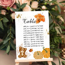 Suche nach bären tischkarten Tabelle