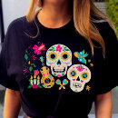 Suche nach zuckerschädel tshirts Blumenschädel