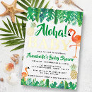 Recherche de luau baby shower invitations Aquarelle