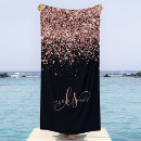 Recherche de gold serviettes de plage Monogramme