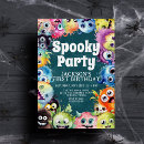 Recherche de monsters halloween invitations Fête d'halloween