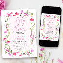 Recherche de fleur baby shower invitations Rose
