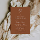 Recherche de burnt orange bridal shower invitations Moderne