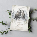 Recherche de hibou mariage invitations Rustique