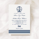 Recherche de ancre bleue invitations Blanc