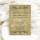 Recherche de nouvelle année vintage invitations Élégant