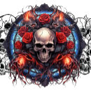 Suche nach schädel und rosen tassen Tätowierung