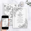 Recherche de black floral invitations Surprise