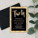 Recherche de foil 30ans anniversaire invitations Élégant