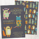 Recherche de monster invitations Fête des enfants
