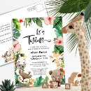 Recherche de tropical cartes invitations Safari