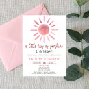 Recherche de soleil baby shower invitations Minimaliste