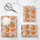 Recherche de orange fruit papier cadeau Feuilles verts