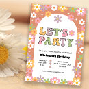 Recherche de hippies anniversaire invitations Girl
