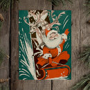 Suche nach vintager weihnachtsmann postkarten Schlitten