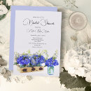 Recherche de blue hydrangea bridal shower invitations Fleurs bleues