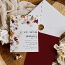 Recherche de fall floral baby shower invitations Terre cuite