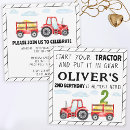 Recherche de rouge de tracteur invitations D'anniversaire du tracteur