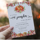 Recherche de peu de citrouille invitations Baby